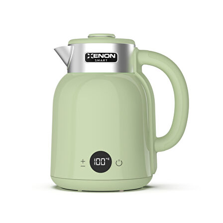 Xenon Smart Akıllı Kettle 1.5LT Hacimli Ön Ayarlı Isıtma Özellikli Led Ekranlı 360° Dönebilen 2200W Su Isıtıcı X7101