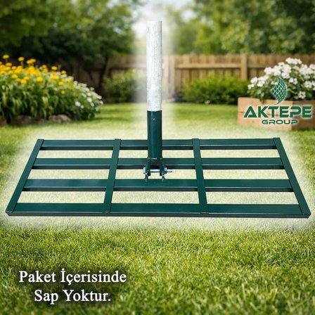 Çim Tesviye Aleti Toprak Tesviyesi Kompost Kum Gübre Yayma Toprak Düzleştirme Tırmığı Çimen Peyzaj Tesviyesi (Sapsız)