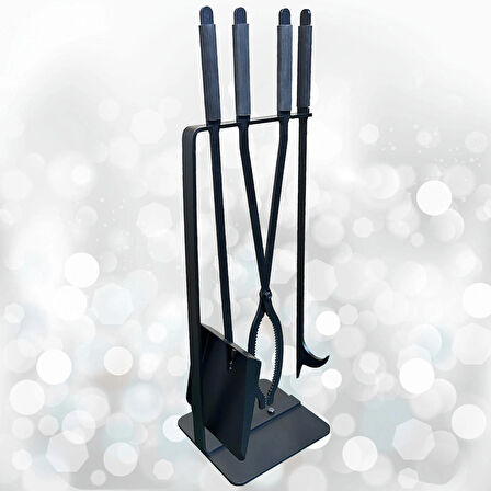 Şömine Seti Kürek Maşa Ateş Demiri Takımı Soba Şömine Aksesuar Set