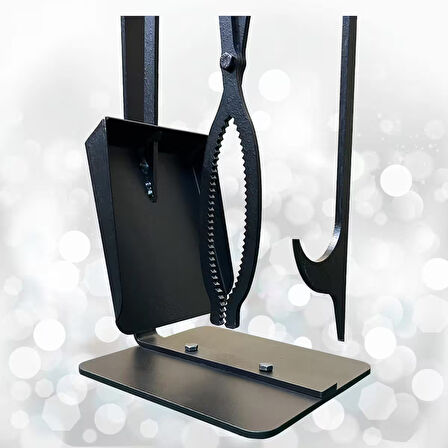 Şömine Seti Kürek Maşa Ateş Demiri Takımı Soba Şömine Aksesuar Set