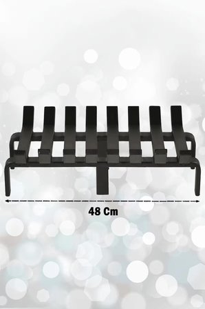 Şömine Izgarası 8 Çubuklu 48 Cm X 32 Cm Ekstra Dar Gözlü Izgara
