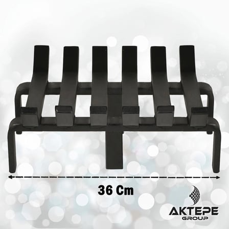Şömine Izgarası 6 Çubuklu 36 Cm X 32 Cm Ekstra Dar Gözlü Izgara