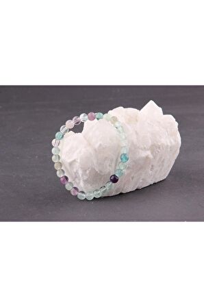 Florit Doğal Taş Bileklik 6 Mm