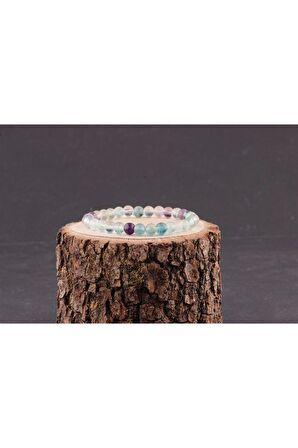 Florit Doğal Taş Bileklik 6 Mm
