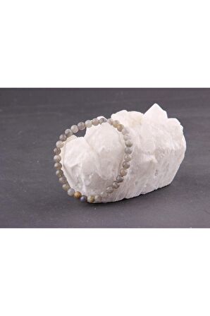 Doğal Taş Labrodorit Bileklik 6mm