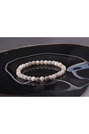 Doğal Taş Labrodorit Bileklik 6mm