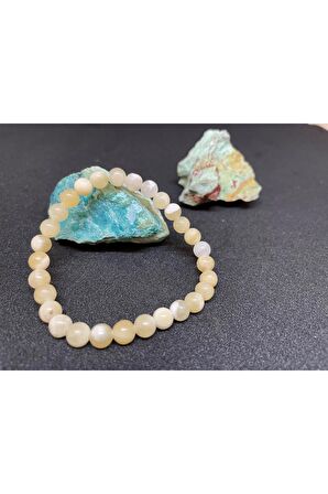 Doğal Taş Kalsit Bileklik 6mm