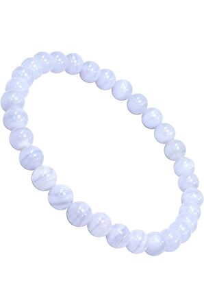 Doğal Taş Akuamarin Bileklik 6mm