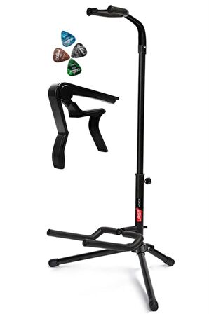 Lastvoice Gtr-01C Gitar Standı Sehpası + Capo + Pena Paketi