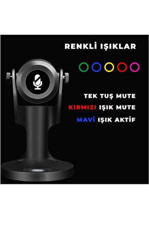 Midex Hype USB Oyuncu ve Yayıncı Mikrofonu (Kayıt Gaming Tiktok Twitch Canlı yayın Discord Youtube)