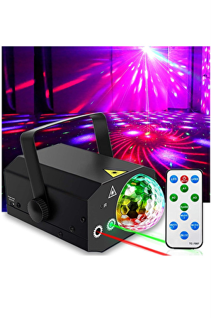 Quenlite QD-16 RGB Sahne Led ve Lazer Işık 16 Çeşit Desen