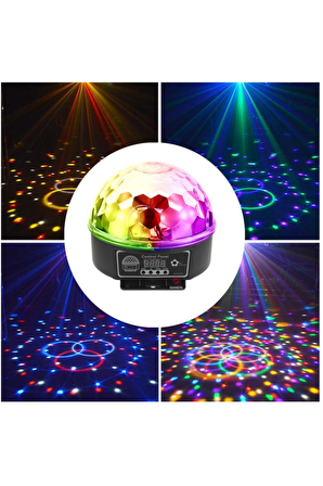 Quenlite QX-61 RGBW DMX512 Sahne Küre Led Işık Sistemi 6x1W Disko Işığı