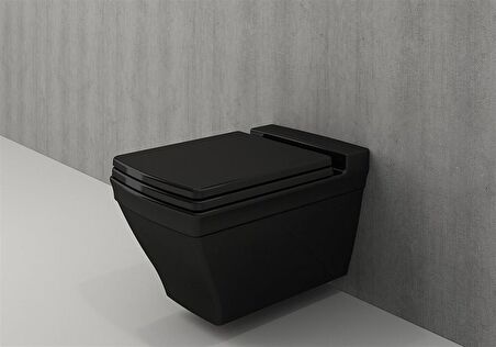 Bocchi Classico Lavita Asma Klozet Parlak Siyah