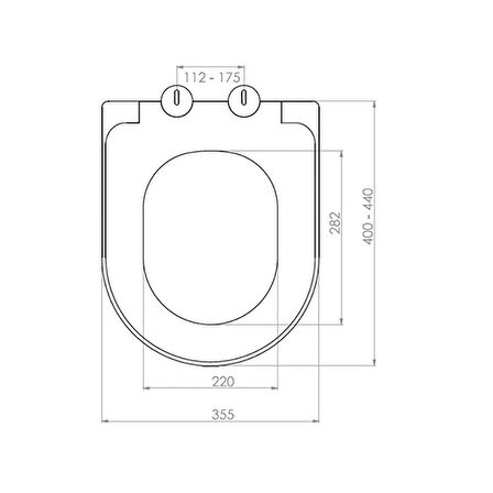 Bocchi Pure Slim Klozet Kapağı Yavaş Kapanır Mat Beyaz A0330-002