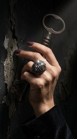 Bronz Kadın Yüzük Antik Takı Margazit Taşı İşlemeli Hareli Topaz Ayarlanabilir Vintage Yüzük