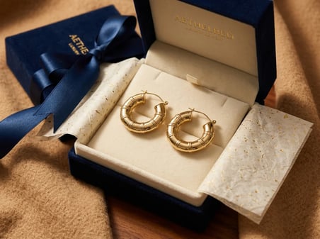 Kadın Küpe 316L Çelik Gold Renk Bambu Model Halka Takı Aksesuar