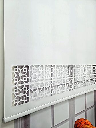 Stor Perde Desenli Lazer Kesim Kalın Kumaşlı ML105