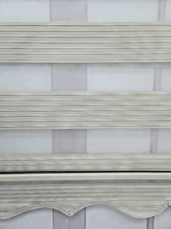 BBB Pliseli Stor Zebra Perde Sert Plastik Kasalı