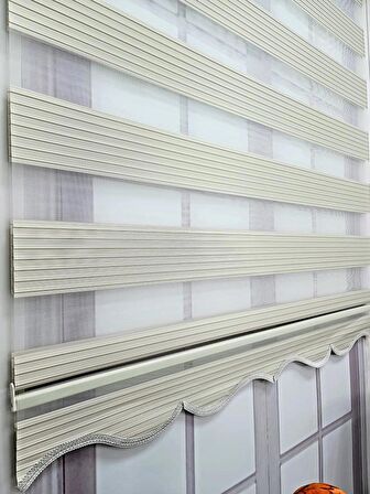 BBB Pliseli Stor Zebra Perde Sert Plastik Kasalı