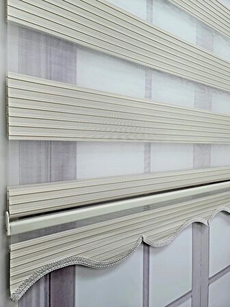 BBB Pliseli Stor Zebra Perde Sert Plastik Kasalı