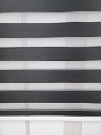 BBB Düz Renk Stor Zebra Perde Sert Plastik Kasalı