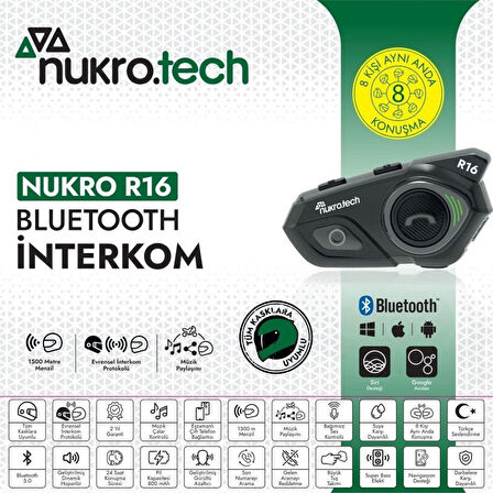 Nukrotech Nukro R16 Bluetooth Intercom