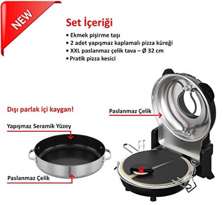 Eratec Pm-27 Xxl Version Taş Fırın Seti
