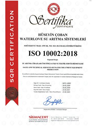 Waterlife Filtre 5 'li LG Mebran Set Waterlife Su Arıtma Filtresi