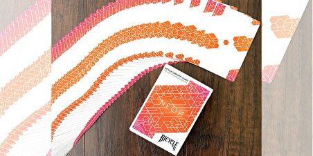 Bicycle Neon Orange Bump Cardistry Oyun Kartları Kağıdı