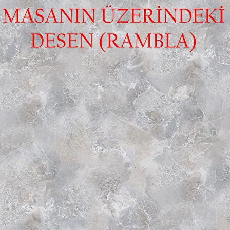 Açılır Milano Masa Mdf  X Gold Metal Ayak  ( Ortadan Açılır ) 70x120 cm  