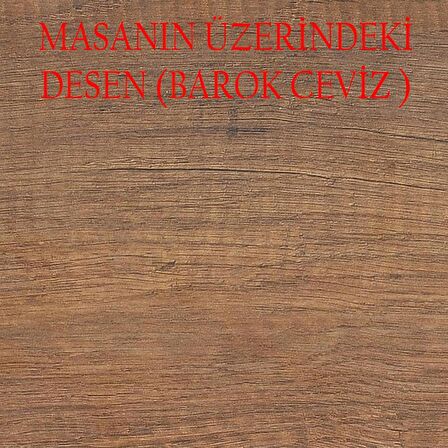 Açılır Milano Masa Mdf  X Gold Metal Ayak  ( Ortadan Açılır ) 70x120 cm  