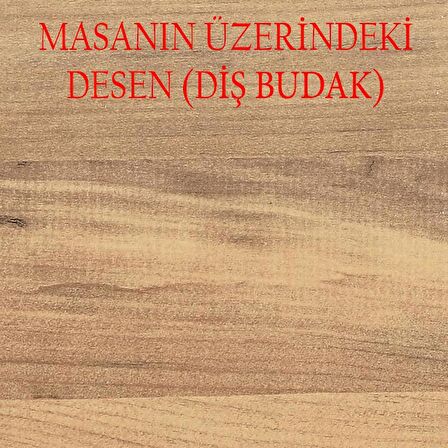 Açılır Milano Masa Mdf  X Siyah Metal Ayak  ( Ortadan Açılır ) 70x120 cm  