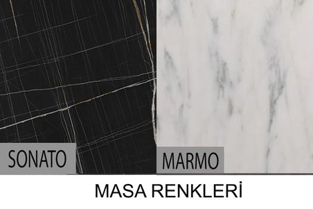 Adel Yemek Masası Takımı Nergis Sandalye 90x160 cm (1 Masa 6 Sandalye )