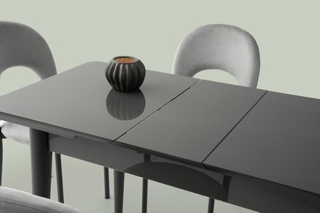 Kelebek 60 x 100 Cm Tekno Kenar Mdf H.G Açılır Masa 4 Adet Sude Sandalye Takım