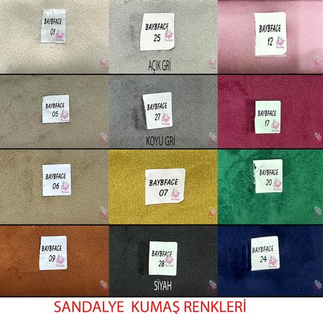 Mini 60 x 100 Milano Mdf Ortadan Açılır Masa 4 Adet Suna Sandalye