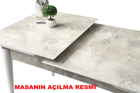 Kelebek Açılır Mdf Masa Mutfak,Salon,Yemek Odası Masası 80x130 cm Ceviz