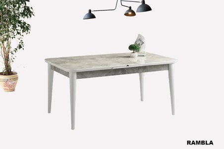 Kelebek Açılır Mdf Masa Mutfak,Salon,Yemek Odası Masası 80x130 cm Rambla