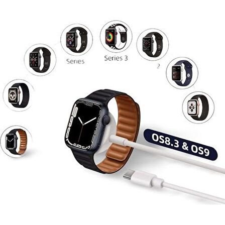 Cosmostech Apple Watch Uyumlu, Akıllı Saat Manyetik Şarj Kablosu, GV09