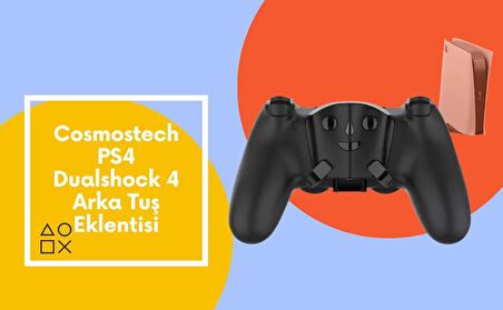 Cosmostech PS4 Controller Dualshock 4 Oyun Kolu için Uyumlu Back Button , Ektrsa Tuş Eklentisi