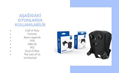 Cosmostech PS4 Controller Dualshock 4 Oyun Kolu için Uyumlu Back Button , Ektrsa Tuş Eklentisi