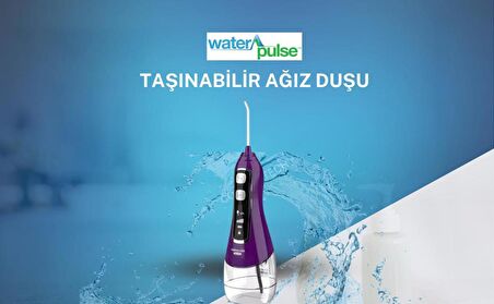 Waterpulse Kablosuz Pro V580 Water Flosser 320ml Taşınabilir Diş/Protez Bakım Ve Ağız Duşu Mor