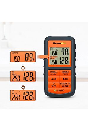 ThermoPro TP-08C Kablosuz Alarmlı Saplamalı Gıda Termometresi