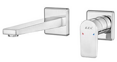 ECA Dalia Ankastre Lavabo Bataryası Sıva Üstü Ve Sıva Altı Grubu Çift Rozet