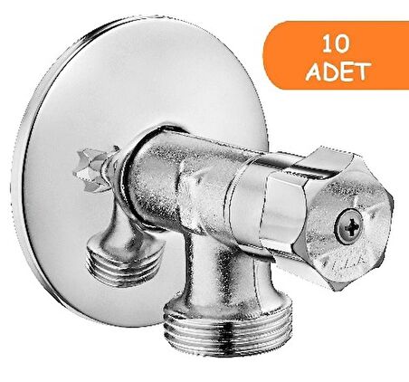 10 Adet ECA Çamaşır Musluğu Poşet Ambalajlı 102109450 E.C.A.