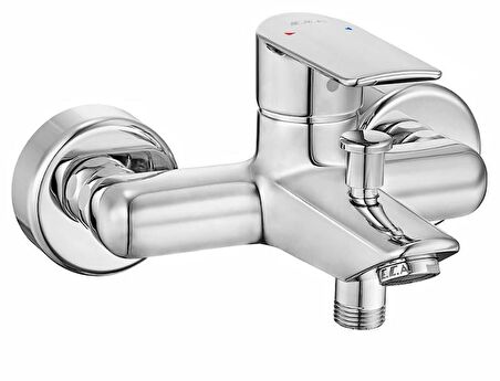 ECA Lia Banyo Bataryası + T-MAY Sümbül Oval Borulu Hareketli Sürgülü Duş Seti Üst Takımı
