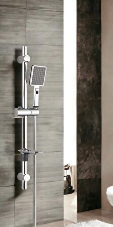 ECA Lia Banyo Bataryası + T-MAY Sümbül Oval Borulu Hareketli Sürgülü Duş Seti Üst Takımı