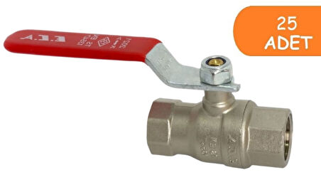 25 Adet ECA 1/2 Endüstriyel Tip Küresel  Valfi İç Vida x İç Vida PN25 602122187