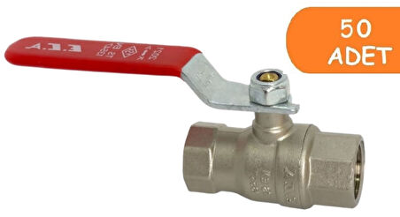 50 Adet ECA 1/2 Endüstriyel Tip Küresel  Valfi İç Vida x İç Vida PN25 602122187