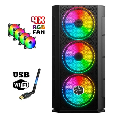 Zeiron Ironhide X70 Ryzen 5 5500 16GB Ram 1tb M.2 SSD RX580 8gb 23.8" Oyuncu Masaüstü Bilgisayar