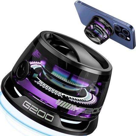 EtaShop Manyetik RGB Mini Bluetooth Hoparlör Telefon Tutuculu 5W Stereo Ses IPX5 Su Geçirmez